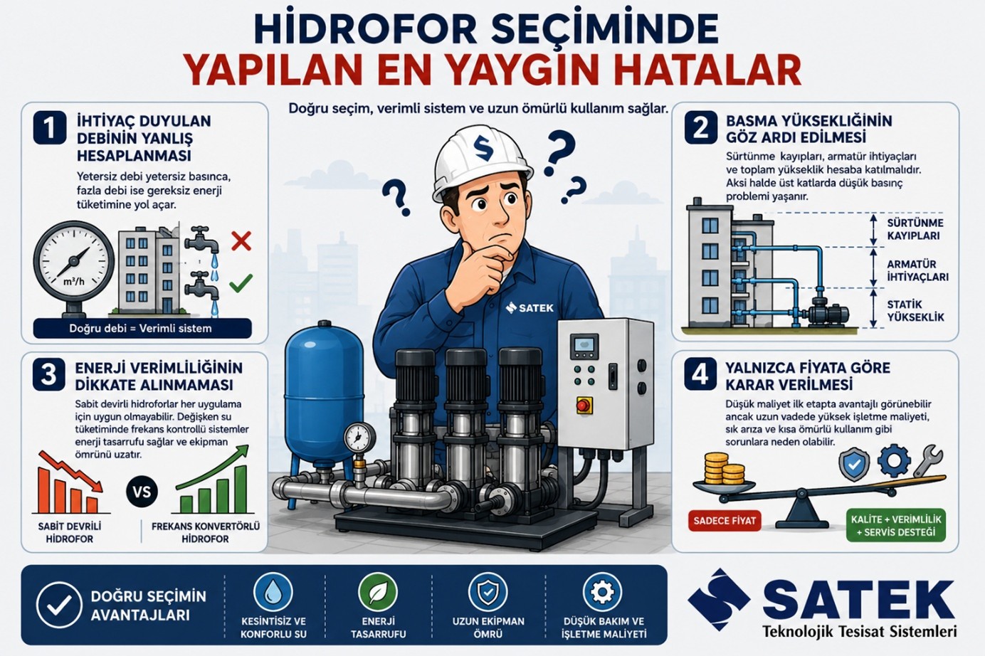 Hidrofor Seçiminde Yapılan En Yaygın Hatalar